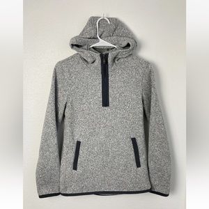 EUC! Lululemon‎ It's Fleecing Cold Gray Fleece 1/2 Zip Hoodie Pullover Sz 4
